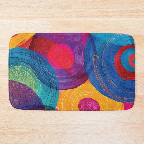 Item preview, Vibrant Overlapping Circles with Rhythmic Spirals designed and sold by DGtaLrtcom.