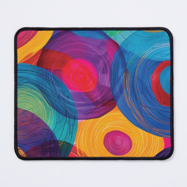 Item preview, Vibrant Overlapping Circles with Rhythmic Spirals designed and sold by DGtaLrtcom.