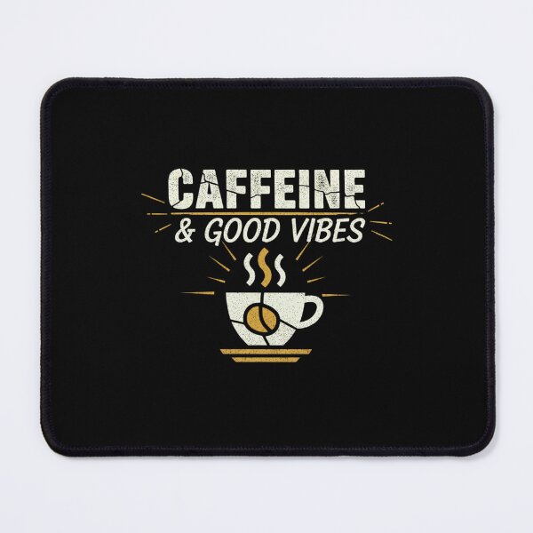 Item preview, Caffeine & Good Vibes Coffee Lover Vintage Distressed designed and sold by Hohohaxi.