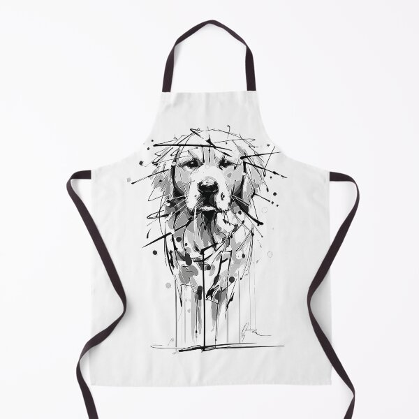 Item preview, Unleashed Lines: Expressive Dog Art Gold Retriever designed and sold by Pekilot.