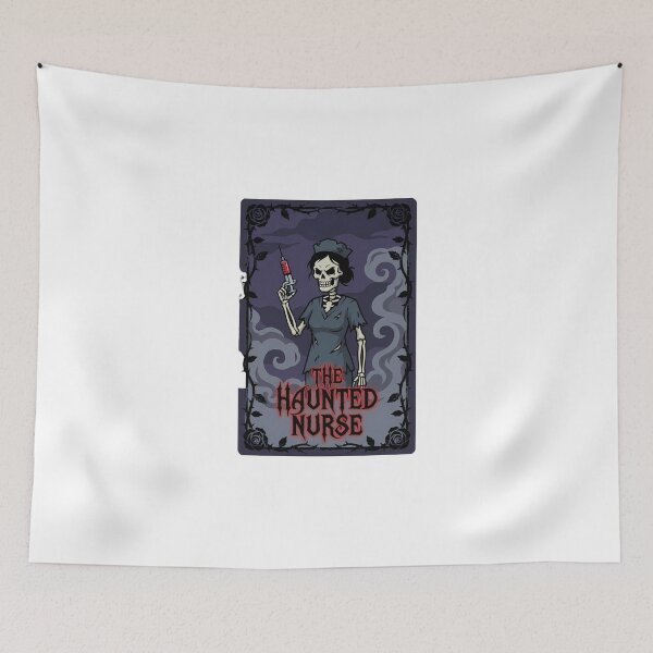 Item preview, The Haunted Nurse Gothic Horror Tarot Card Spooky Illustration designed and sold by chattsuede.