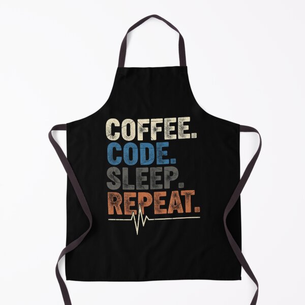 Item preview, Retro Distressed Coffee Code Sleep Repeat Programmer designed and sold by Hohohaxi.
