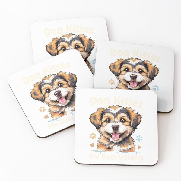 Item preview, Dog Kisses Fix Everything designed and sold by worldshopcolor.