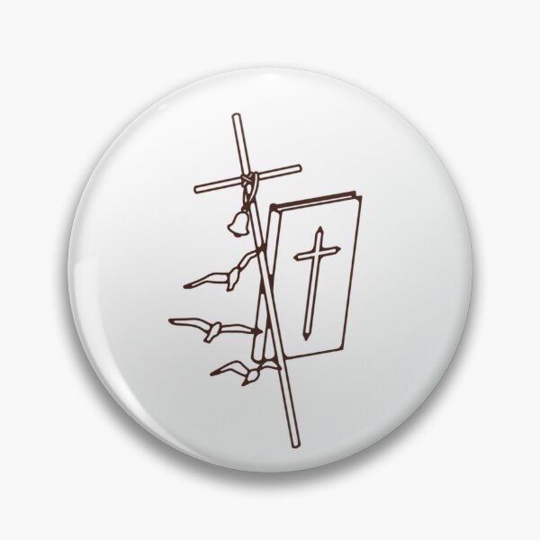 Item preview, Simple Saint Anthony the Abbot Line-Art designed and sold by stickerforsaint.