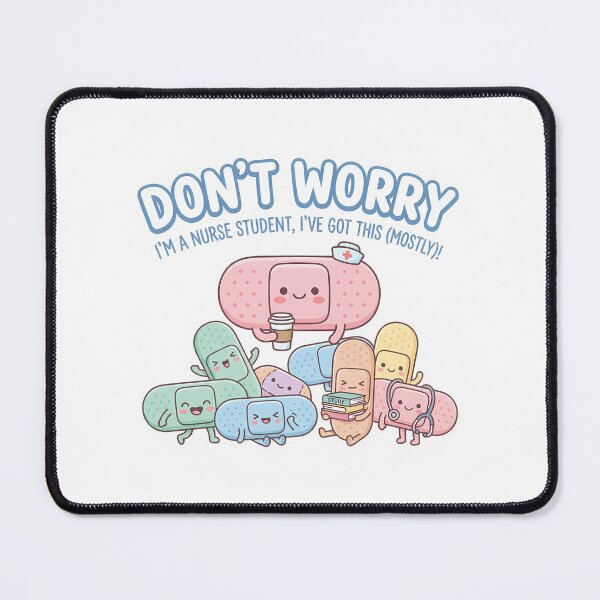 Item preview, Don't Worry I'm A Nurse Student Cute Mascot Illustration designed and sold by chattsuede.
