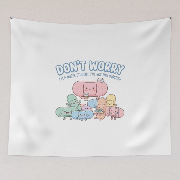 Item preview, Don't Worry I'm A Nurse Student Cute Mascot Illustration designed and sold by chattsuede.