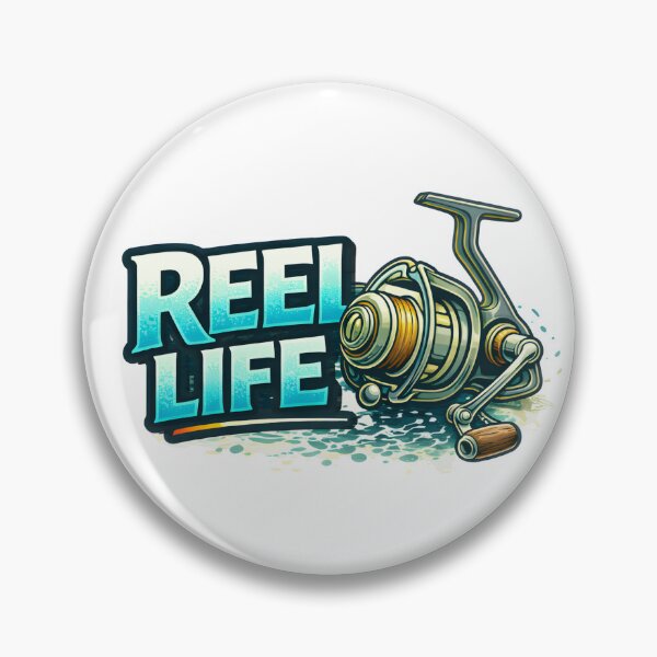 Artikelvorschau, Reel Life – Modernes Angler Wortspiel Design entworfen und verkauft von SVALANART.