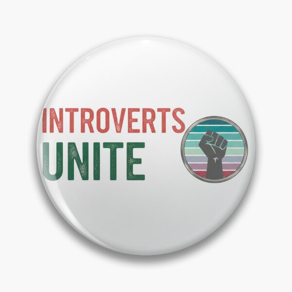 Item preview,  FUNNY QUOTES Introverts Unite – Vintage Fist Retro Introvert Statement Design designed and sold by C3J7.