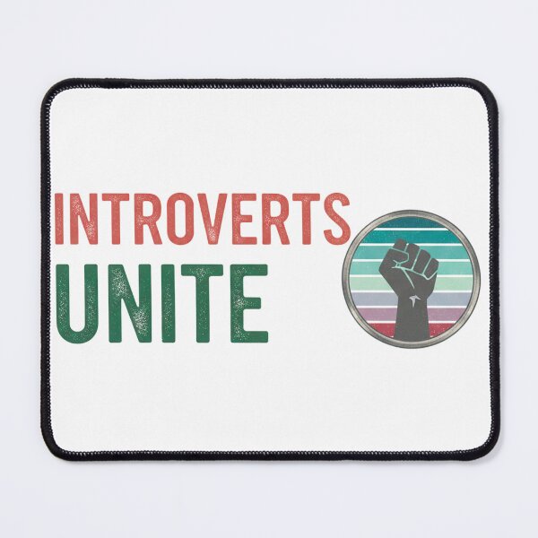 Item preview, FUNNY QUOTES Introverts Unite – Vintage Fist Retro Introvert Statement Design designed and sold by C3J7.