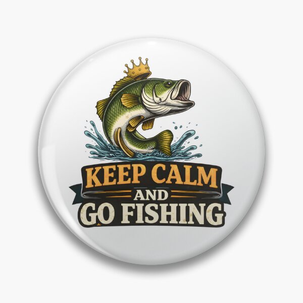 Item preview, Keep Calm and Go Fishing – Funny Fishing Statement Design designed and sold by SVALANART.