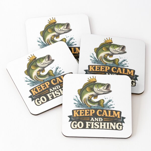 Item preview, Keep Calm and Go Fishing – Funny Fishing Statement Design designed and sold by SVALANART.