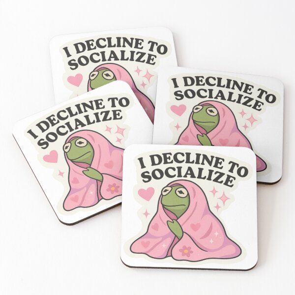 Item preview, Funny meme: I decline to socialize designed and sold by urfer.