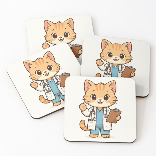 Item preview, Cat Doctor Illustration designed and sold by HoopeStylee.