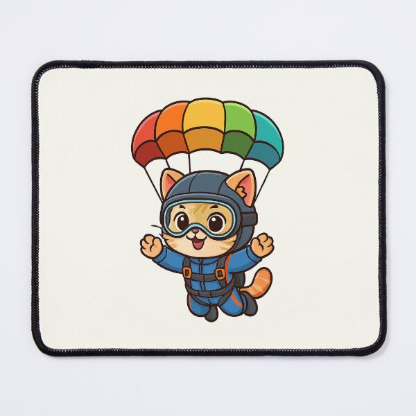 Item preview, Skydiver Cat Adventure designed and sold by HoopeStylee.
