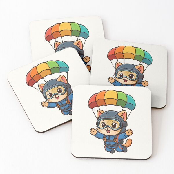 Item preview, Skydiver Cat Adventure designed and sold by HoopeStylee.
