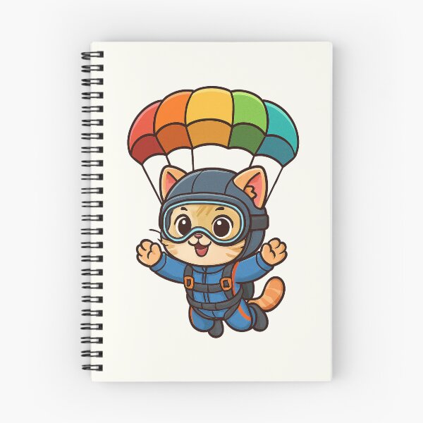 Item preview, Skydiver Cat Adventure designed and sold by HoopeStylee.