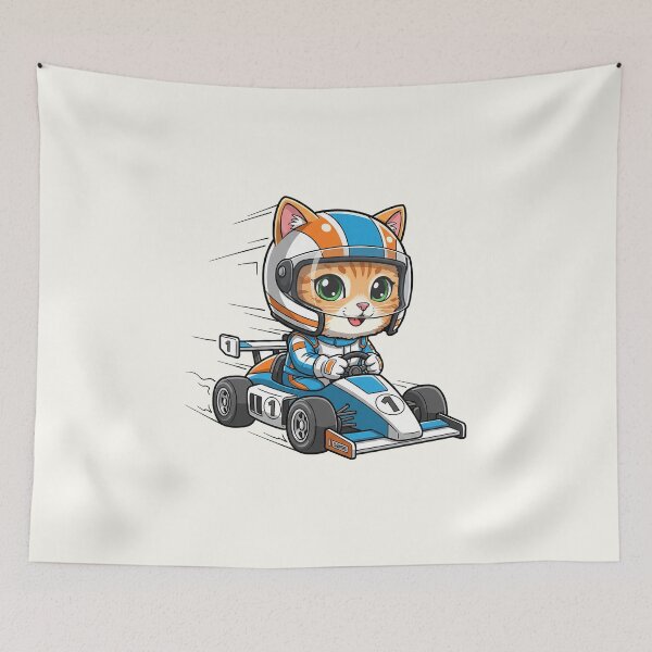 Item preview, Racing Cat Driver designed and sold by HoopeStylee.