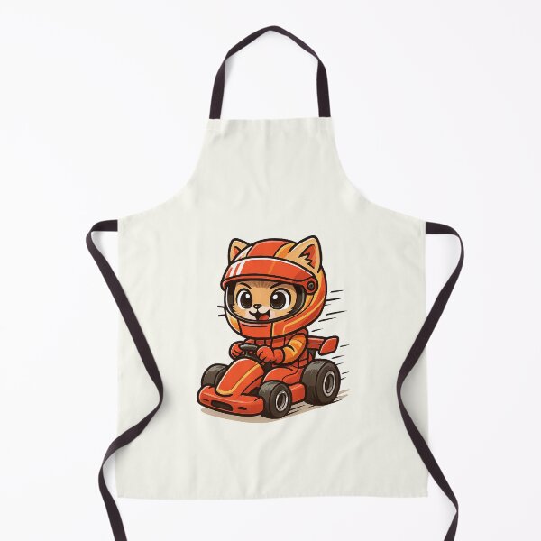Item preview, Cute Racer Cat Cartoon designed and sold by HoopeStylee.