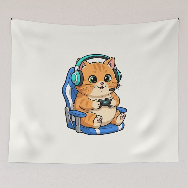 Item preview, Cute Gamer Cat designed and sold by HoopeStylee.