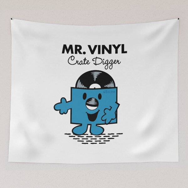 Item preview, mr vinyl, mr men, little miss, crate digger designed and sold by Captain Banjo.