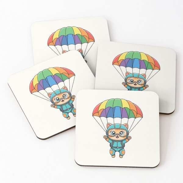 Item preview, Cute Skydiver Cat Adventure designed and sold by HoopeStylee.