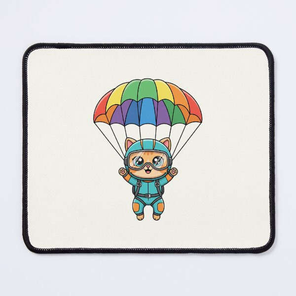Item preview, Cute Skydiver Cat Adventure designed and sold by HoopeStylee.