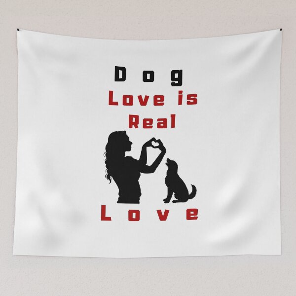 Item preview, Dog Love Is Real Love - Happy Valentine designed and sold by made4noise.