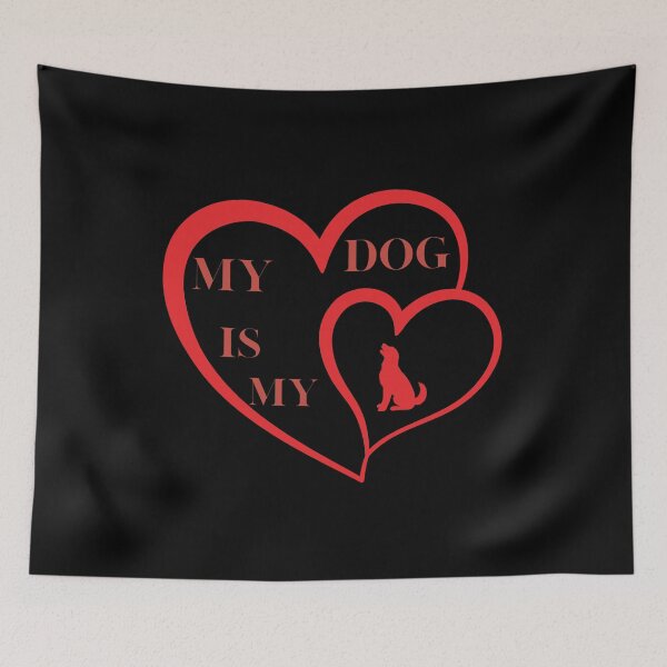 Item preview, My Dog Is My Valentine designed and sold by made4noise.