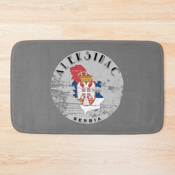 Item preview, Aleksinac Serbia Flag Worn  designed and sold by World Designs.