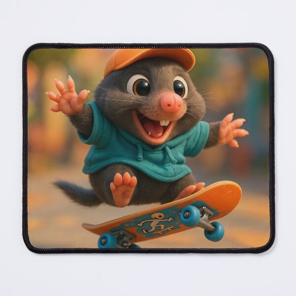 Item preview, Skater Mole designed and sold by Sillytoe.