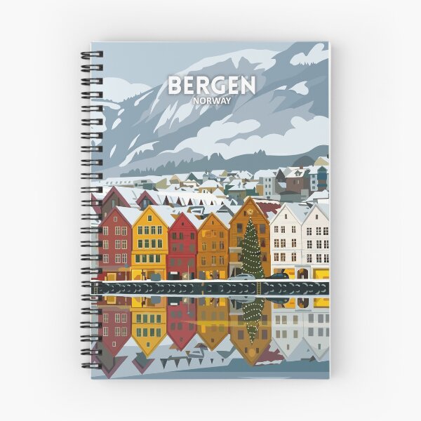 Item preview, Bergen Norway - Travel art designed and sold by Marciolini.