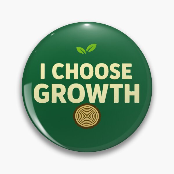 Item preview, I Choose Growth - Personal Development Mindset Quote designed and sold by ys96.