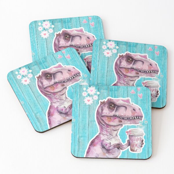 Item preview, Tea-Rex Drinking Her Valentine Tea While She Dreams of Her One and Only Love designed and sold by MakersFolly.