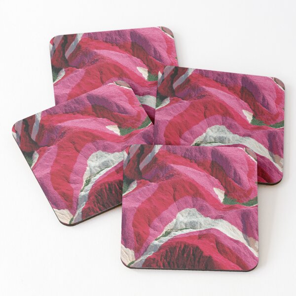Item preview, Surreal Pink and White Banded Painted Hills designed and sold by DGtaLrtcom.