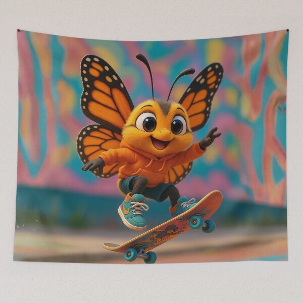 Item preview, Skater Monarch Butterfly designed and sold by Sillytoe.
