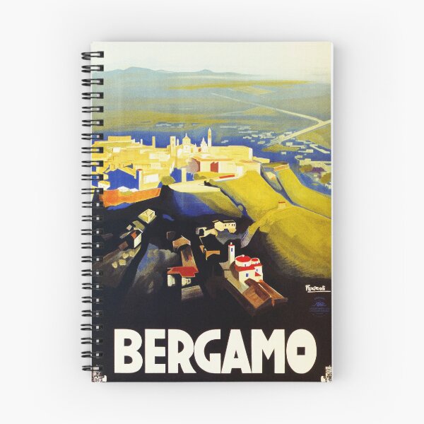 Artikelvorschau, Vintage 1920er Jahre Bergamo italienische Reiseanzeige entworfen und verkauft von aapshop.