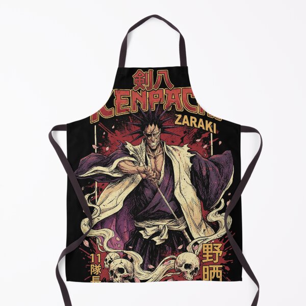 Item preview, Kenpachi Eleventh Division Captain Wild Eyepatch Berserker Giant Cleaver Fan Art Portrait Poster T-Shirt Sticker Print Gift designed and sold by Senpaiwaves.