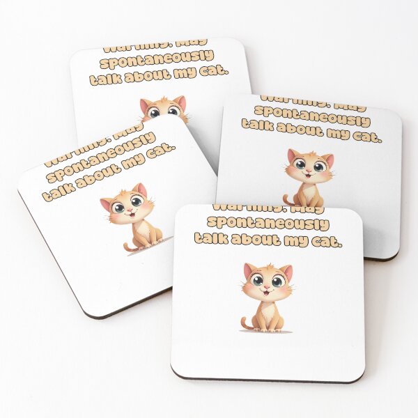 Item preview, Warning: May spontaneously talk about my cat. designed and sold by NatureUnleashed.