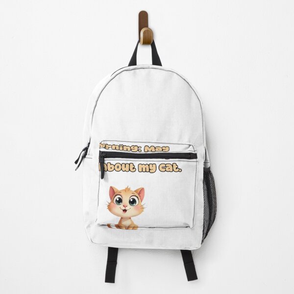 Item preview, Warning: May spontaneously talk about my cat. designed and sold by NatureUnleashed.