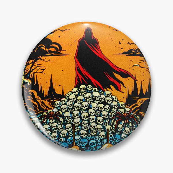 Item preview, The Crimson King on the Hill of Skulls DARK TOWER FANTASY ART designed and sold by lucas bubbles.