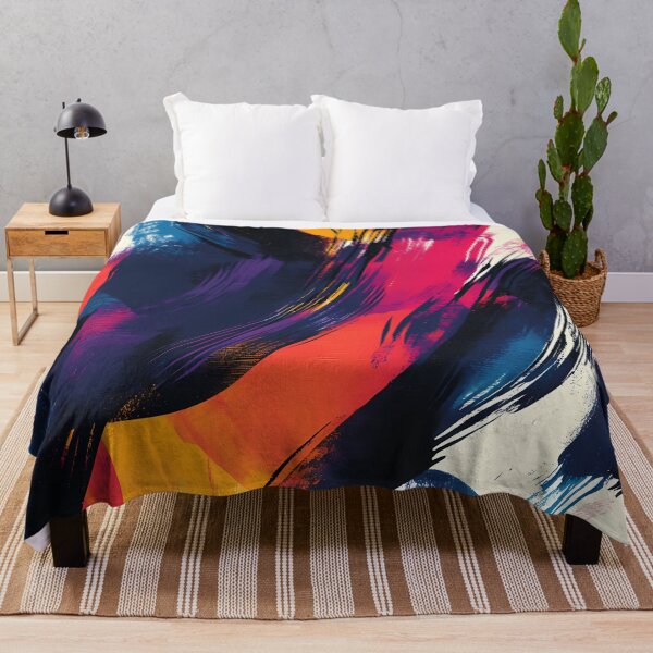 Item preview, Vibrant & Abstract Brushstroke Chaos designed and sold by roxysnextgenart.