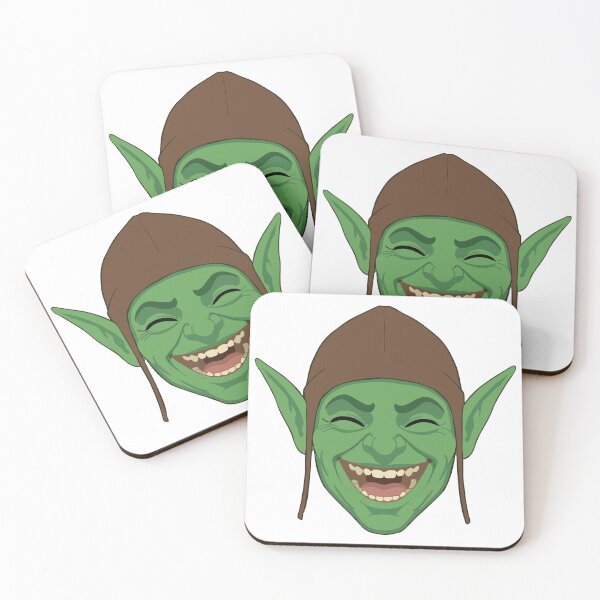 Item preview, Floblin’s Mischievous Glee — Cackling Goblin Reaction Sticker designed and sold by JuanromanAgency.