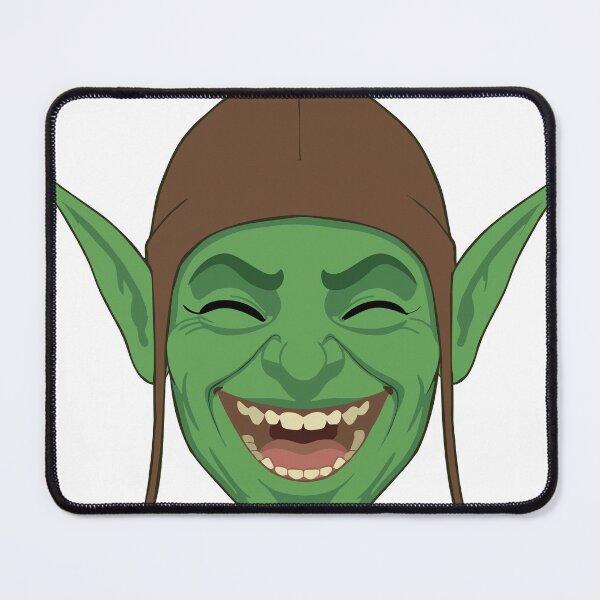 Item preview, Floblin’s Mischievous Glee — Cackling Goblin Reaction Sticker designed and sold by JuanromanAgency.