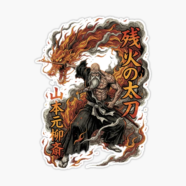 Yamamoto Elderly Fire Captain Bankai Zanka no Tachi Flames of