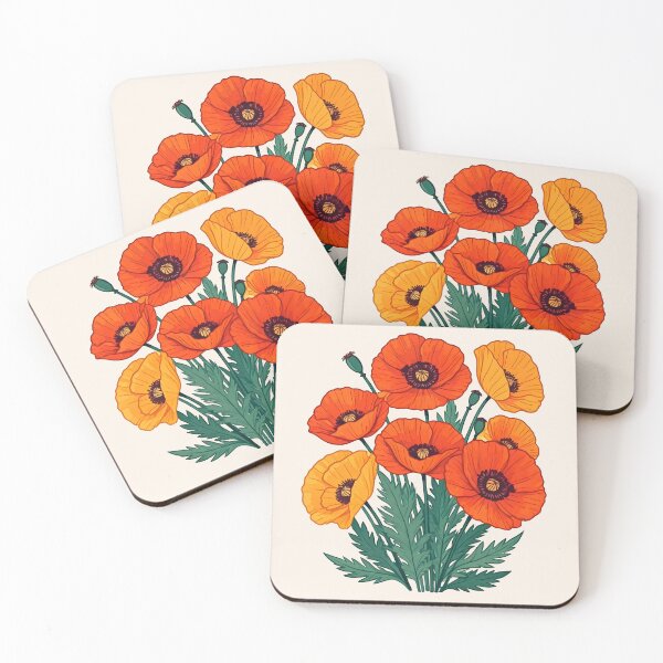 Item preview, Poppy flowers designed and sold by PrintLabStudio.