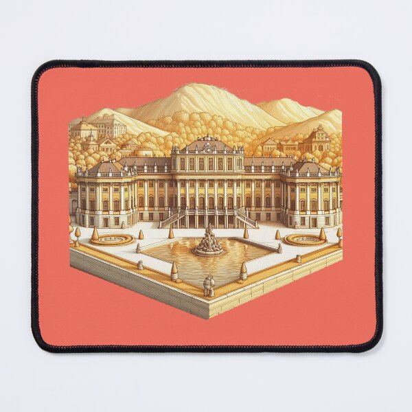 Item preview, Schönbrunn Palace – Cute 3D Sketch Label of Austria,  designed and sold by PaintMeWorld.
