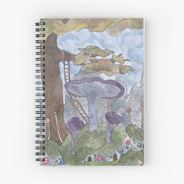 Item preview, Purple mushroom in fantasyforest. designed and sold by MyartixPaintings.
