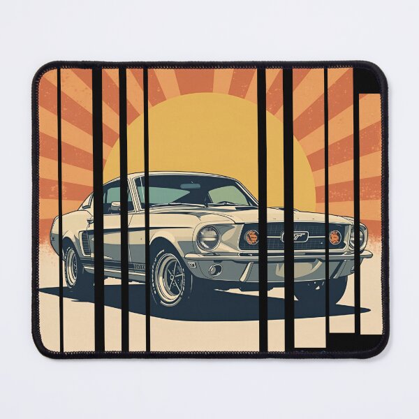 Item preview, For Mustan Fastbac 1967, retro illustration 7 designed and sold by Neon G.