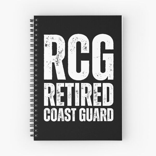 Item preview, RCG Retired Coast Guard – Rugged Military Veteran Design with Distressed White Lettering designed and sold by GFamilyC.
