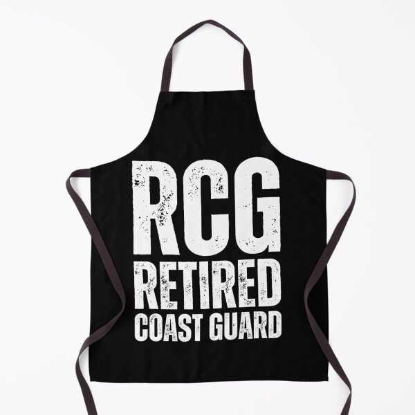 Item preview, RCG Retired Coast Guard – Rugged Military Veteran Design with Distressed White Lettering designed and sold by GFamilyC.